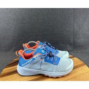 Mammut Saentis TR Low GTX Womens Hiking Shoes Gore-Tex Blue Orange Sz 8.5